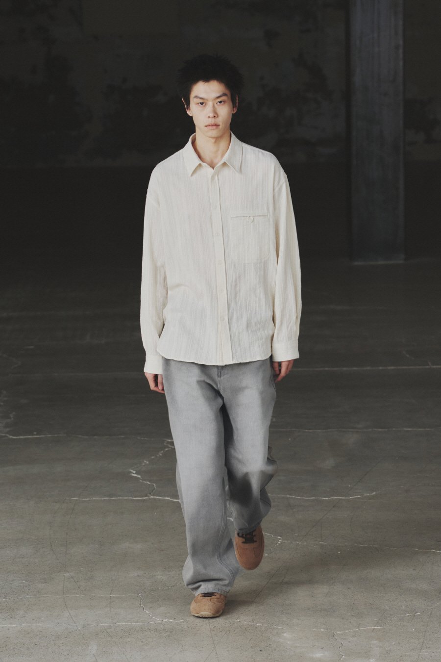 [INSILENCE] TEXTURED BOHEMIAN SHIRTS /追跡付 INSILENCE